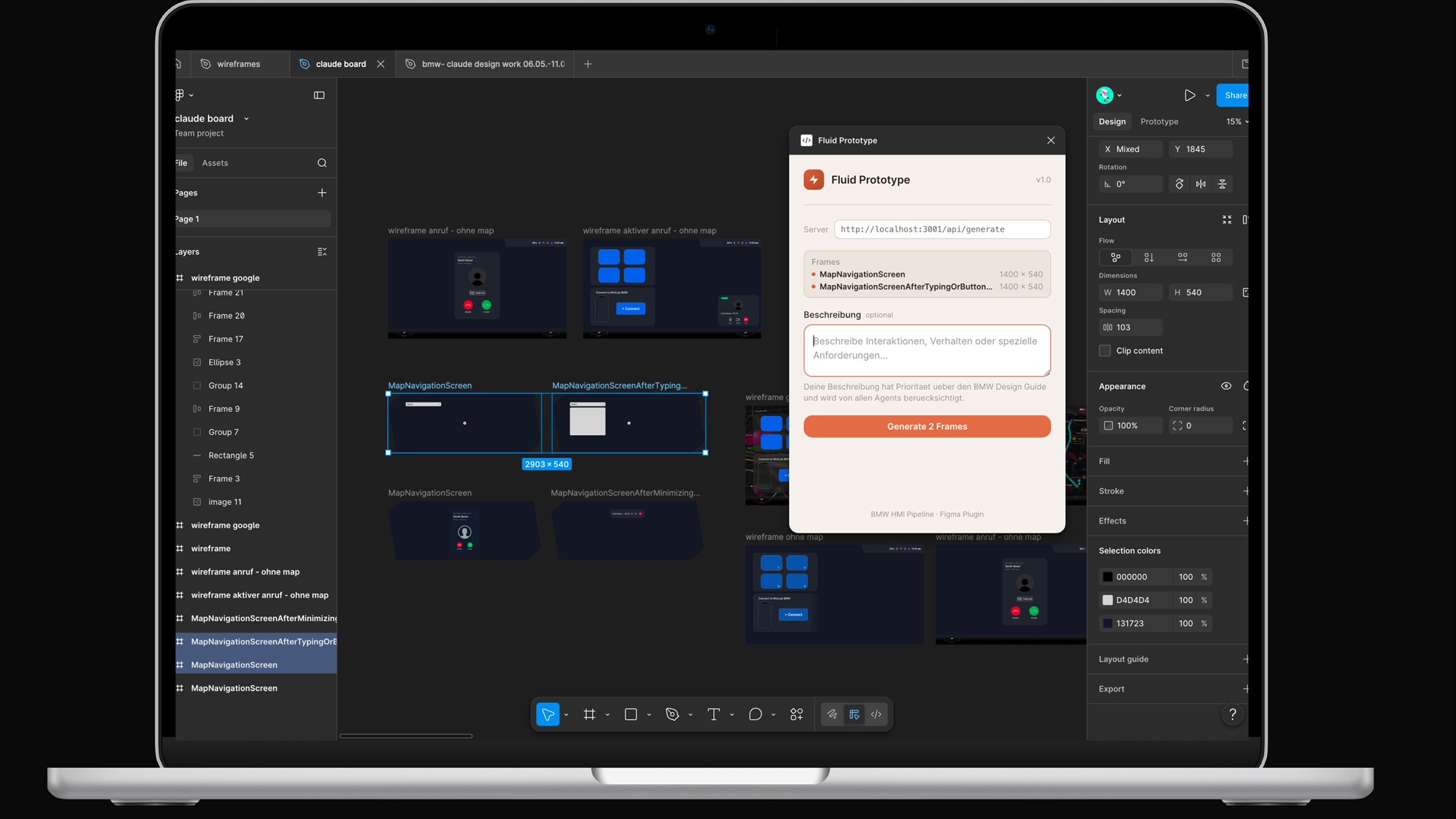 BMW — Generate with the Plugin